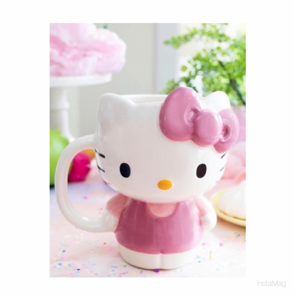 Hello Kitty Other - NEW Hello Kitty Full Body Bow Pink Purple 20 oz Tall Mug Cup
